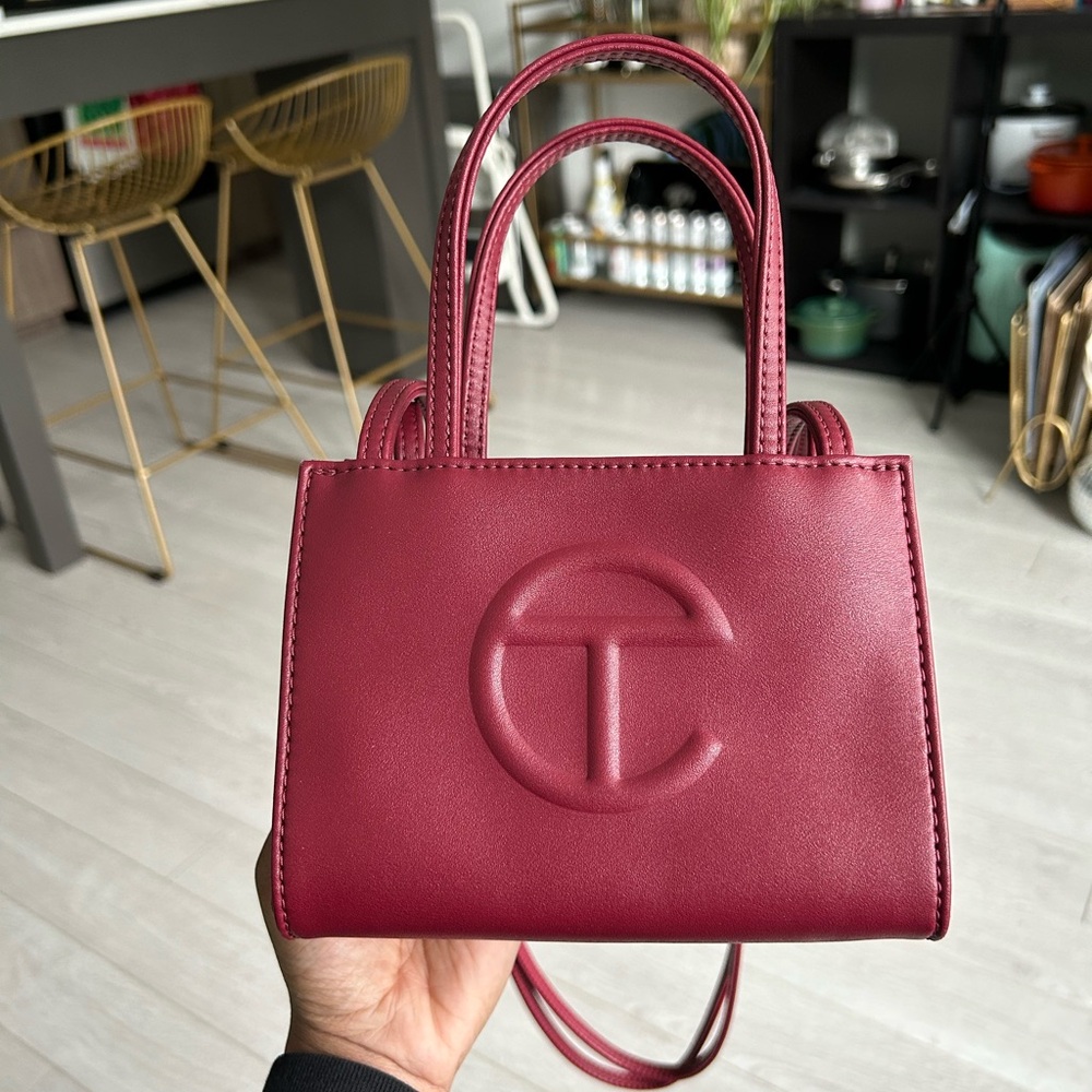 Small Shopping Bag - Oxblood
